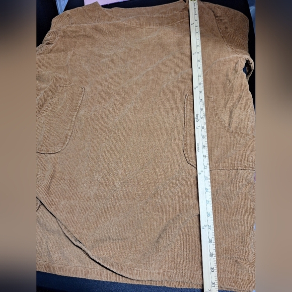 Casual WarmTan Corduroy Tunic Top Has Pockets . - Picture 7 of 7